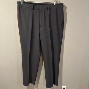 NWOT Haggar Premium Comfort Plain Front Dress Pants Wrinkle Free Mens 36 x 30